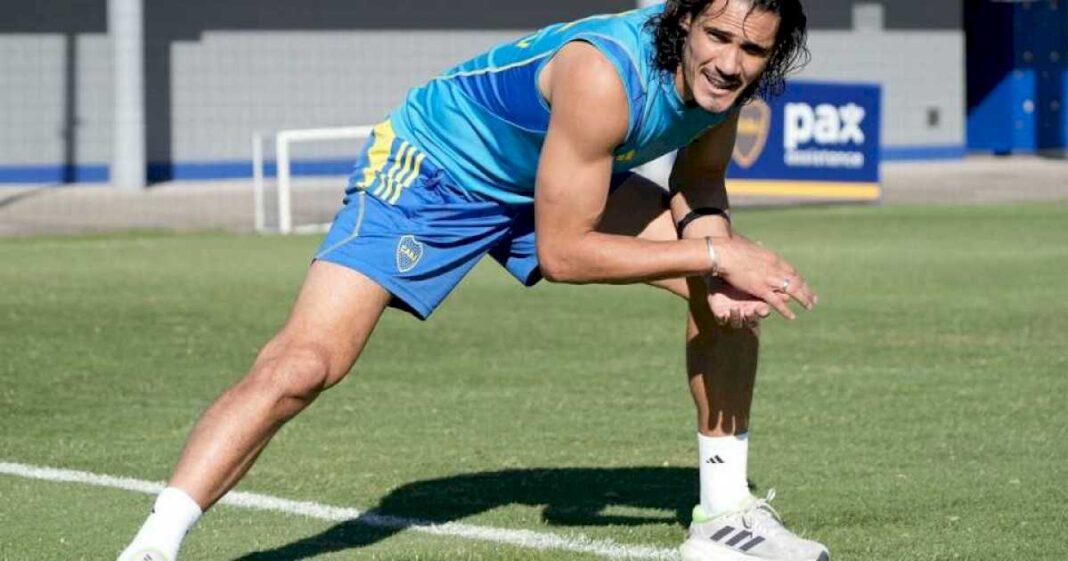 boca-ya-tiene-de-regreso-a-edinson-cavani:-se-entreno-en-soledad-y-jugara-el-superclasico