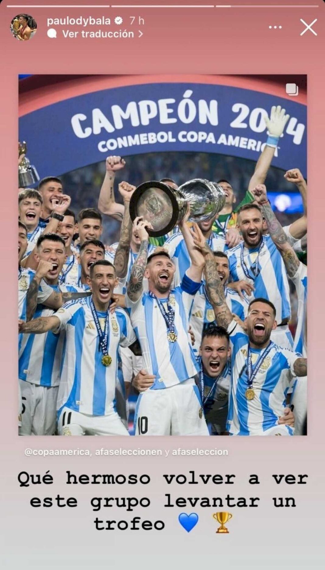 que-dijo-paulo-dybala-luego-de-la-consagracion-de-la-seleccion-argentina-en-la-copa-america