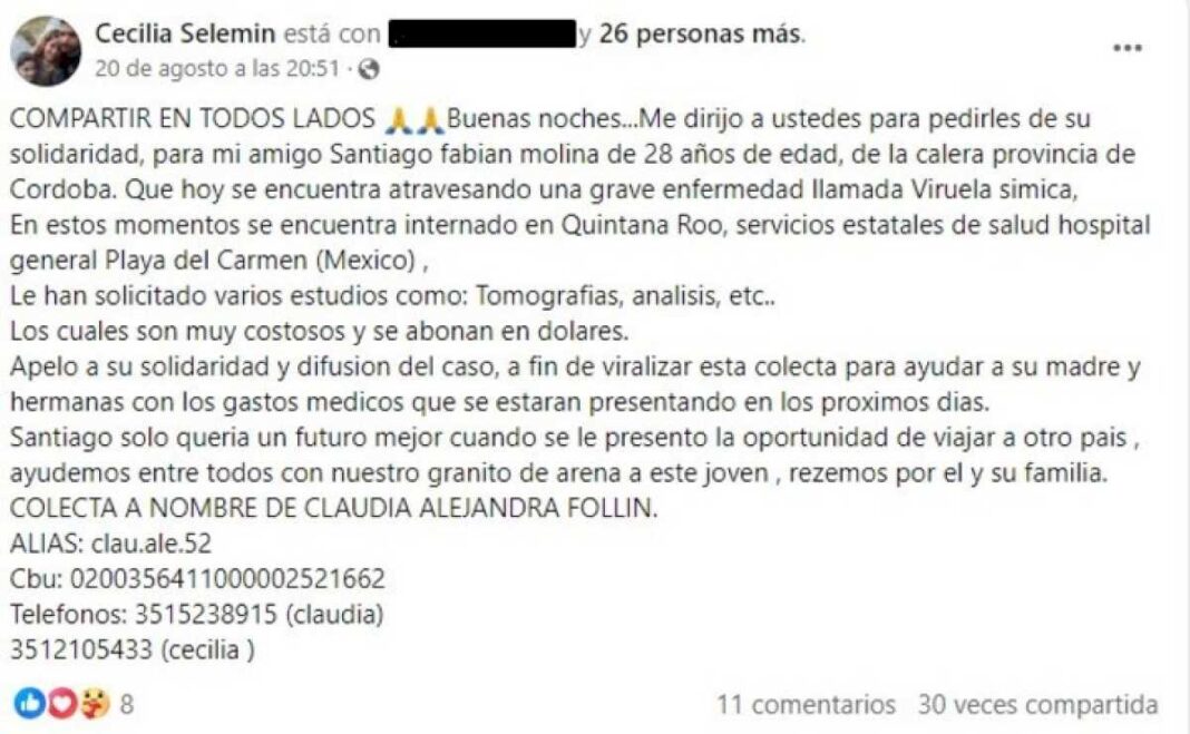 un-argentino-se-contagio-viruela-del-mono-en-mexico-y-esta-grave:-el-desesperado-pedido-de-familiares-y-amigos